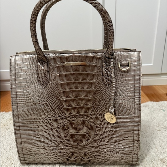 ⛅️NWT Brahmin Caroline Silver Lining Melbourne - Picture 2 of 11